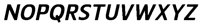 Nuviora Smooth Bold Slant Font UPPERCASE