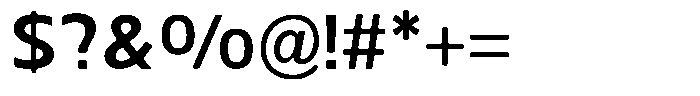 Nuviora Smooth Bold Font OTHER CHARS