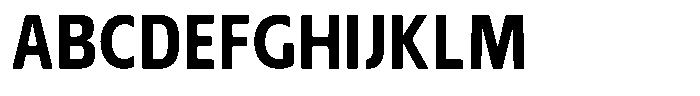 Nuviora Smooth Extra Bold Semi Conde Font UPPERCASE