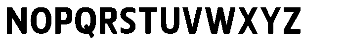 Nuviora Smooth Extra Bold Semi Conde Font UPPERCASE