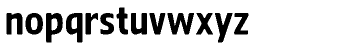 Nuviora Smooth Extra Bold Semi Conde Font LOWERCASE