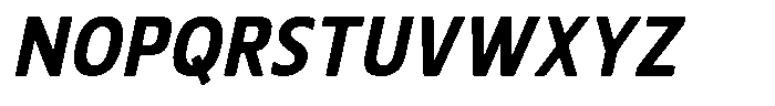 Nuviora Smooth Extra Bold Slan Sem Con Font UPPERCASE