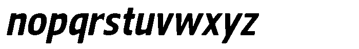 Nuviora Smooth Extra Bold Slan Sem Con Font LOWERCASE