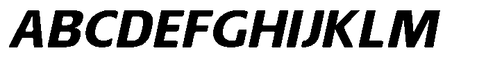 Nuviora Smooth Extra Bold Slant Expan Font UPPERCASE