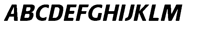 Nuviora Smooth Extra Bold Slant Font UPPERCASE
