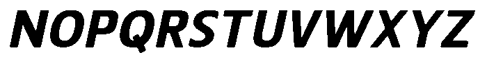 Nuviora Smooth Extra Bold Slant Font UPPERCASE