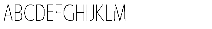 Nuviora Smooth Extra Light Condensed Font UPPERCASE