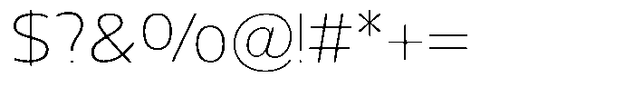 Nuviora Smooth Extra Light Expanded Font OTHER CHARS