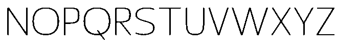 Nuviora Smooth Extra Light Expanded Font UPPERCASE