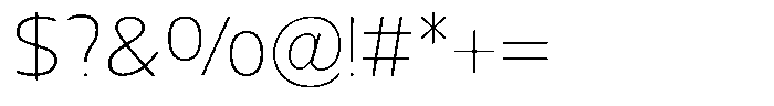 Nuviora Smooth Extra Light Semi Expan Font OTHER CHARS