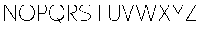 Nuviora Smooth Extra Light Semi Expan Font UPPERCASE