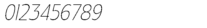 Nuviora Smooth Extra Light Slant Conde Font OTHER CHARS