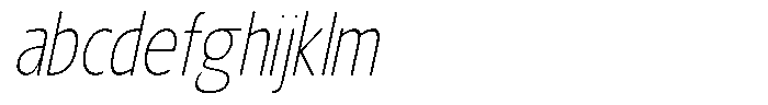 Nuviora Smooth Extra Light Slant Conde FONT