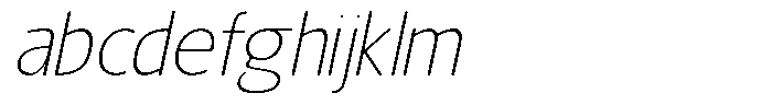 Nuviora Smooth Extra Light Slant FONT