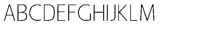 Nuviora Smooth Extra Light Font UPPERCASE