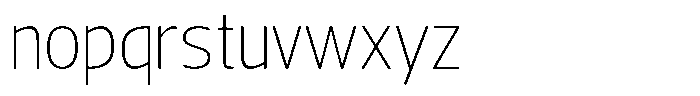 Nuviora Smooth Extra Light Font LOWERCASE