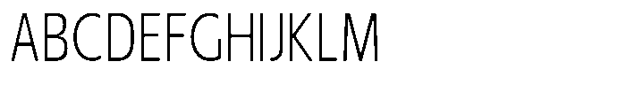 Nuviora Smooth Light Condensed Font UPPERCASE