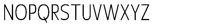 Nuviora Smooth Light Condensed Font UPPERCASE