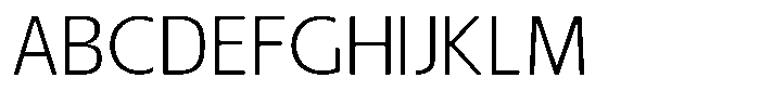 Nuviora Smooth Light Semi Expanded Font UPPERCASE