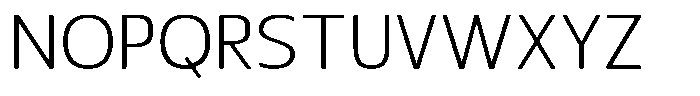 Nuviora Smooth Light Semi Expanded Font UPPERCASE