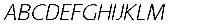 Nuviora Smooth Light Slant Expanded Font UPPERCASE