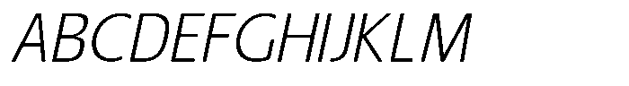 Nuviora Smooth Light Slant Font UPPERCASE