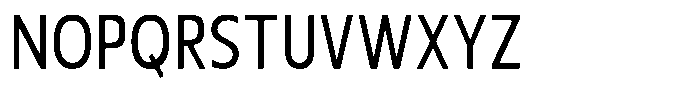 Nuviora Smooth Medium Condensed Font UPPERCASE