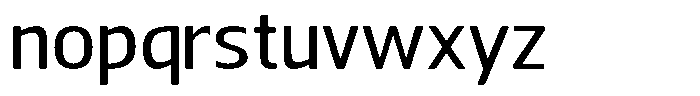 Nuviora Smooth Medium Expanded Font LOWERCASE