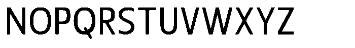 Nuviora Smooth Medium Semi Conden Font UPPERCASE