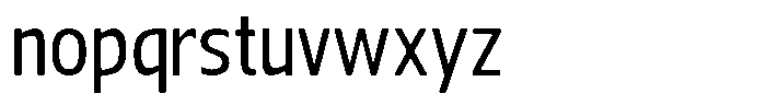 Nuviora Smooth Medium Semi Conden Font LOWERCASE