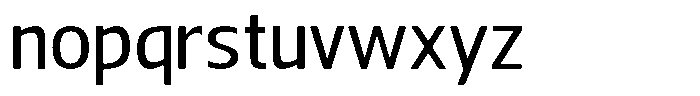 Nuviora Smooth Medium Semi Expand Font LOWERCASE