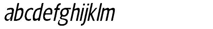 Nuviora Smooth Medium Slant Conden FONT