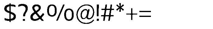 Nuviora Smooth Medium Font OTHER CHARS