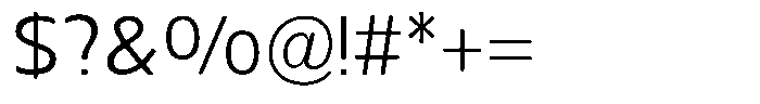 Nuviora Smooth Regular Font OTHER CHARS