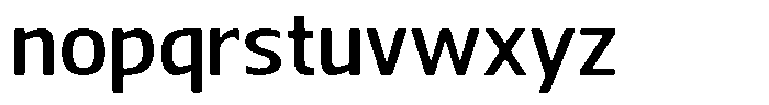 Nuviora Smooth Semi Bold Expanded Font LOWERCASE