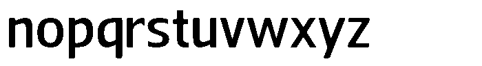 Nuviora Smooth Semi Bold Semi Expan Font LOWERCASE