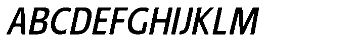 Nuviora Smooth Semi Bold Slan Sem Con Font UPPERCASE