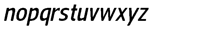 Nuviora Smooth Semi Bold Slan Sem Con Font LOWERCASE