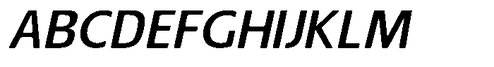 Nuviora Smooth Semi Bold Slan Semi Exp Font UPPERCASE
