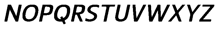 Nuviora Smooth Semi Bold Slan Semi Exp Font UPPERCASE