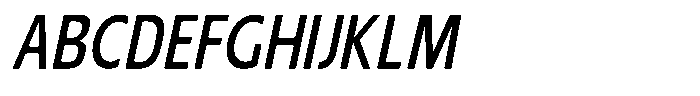 Nuviora Smooth Semi Bold Slant Conde Font UPPERCASE