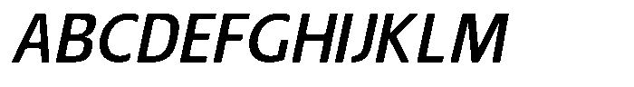 Nuviora Smooth Semi Bold Slant Font UPPERCASE