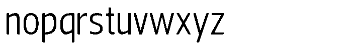 Nuviora Smooth Semi Condensed Font LOWERCASE