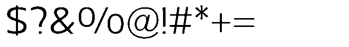 Nuviora Smooth Semi Expanded Font OTHER CHARS