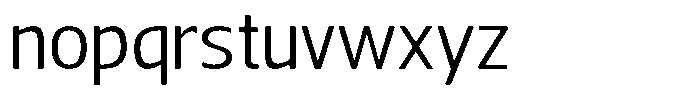 Nuviora Smooth Semi Expanded Font LOWERCASE