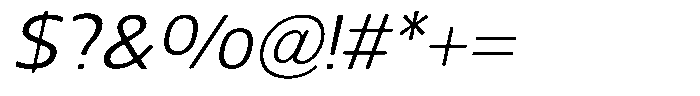 Nuviora Smooth Slant Semi Expanded Font OTHER CHARS