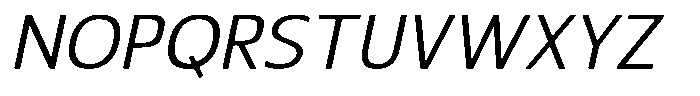 Nuviora Smooth Slant Semi Expanded Font UPPERCASE