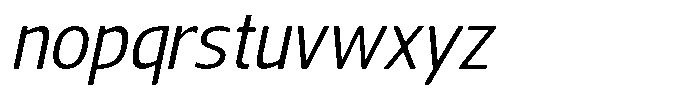 Nuviora Smooth Slant Font LOWERCASE