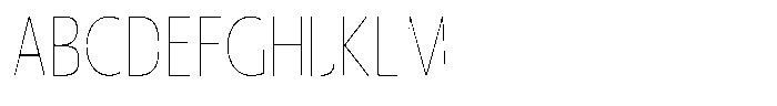 Nuviora Smooth Thin Condensed Font UPPERCASE