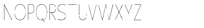 Nuviora Smooth Thin Condensed Font UPPERCASE